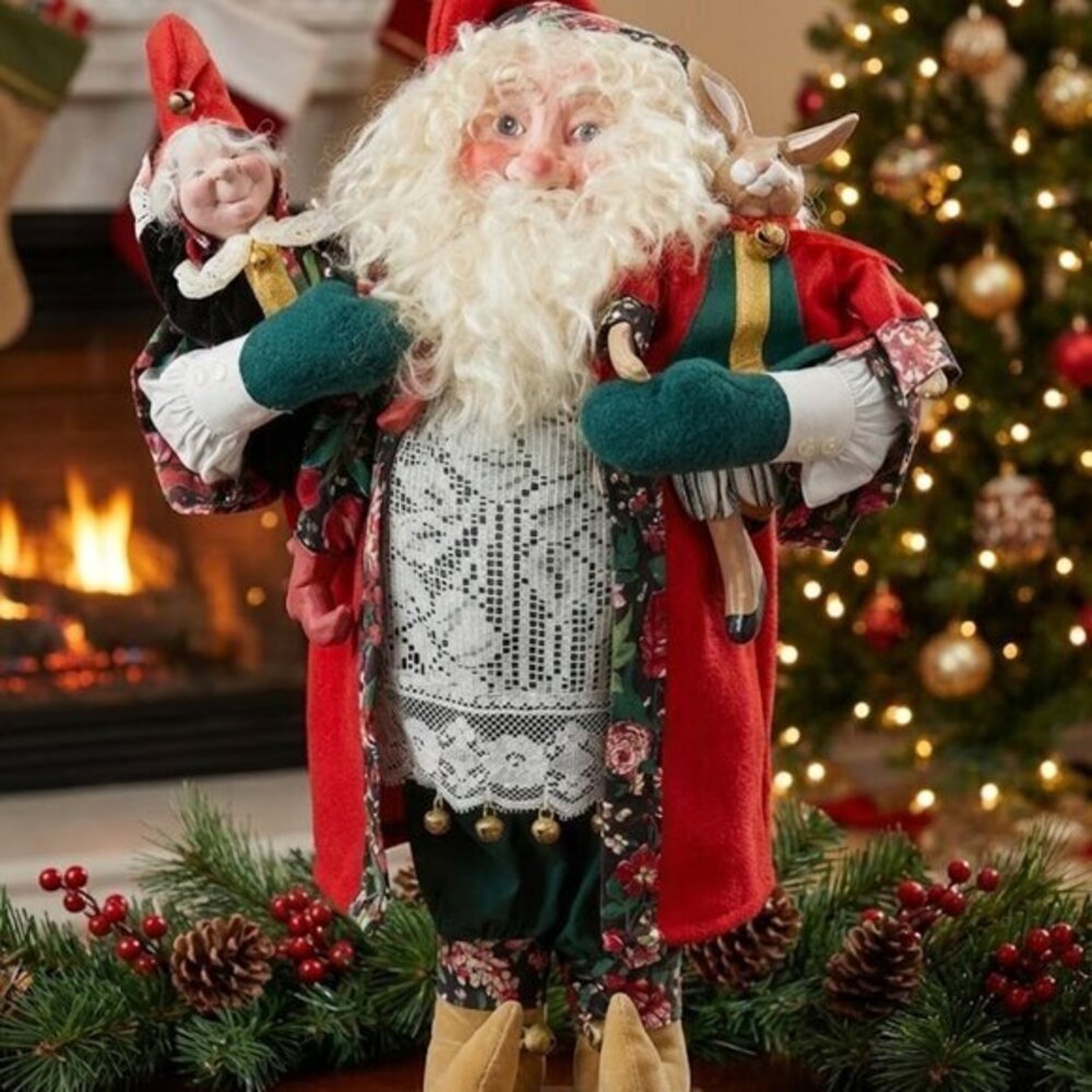 House of Hatten 21" Old World Santa Claus 1990 Vintage German St. Nick Figure